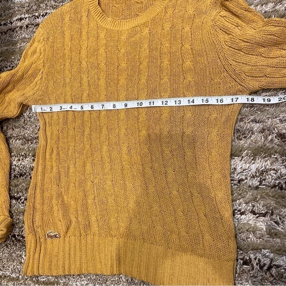 Vintage Izod Lacoste Croc Cable Knit Crewneck Sweater - Picture 8 of 9